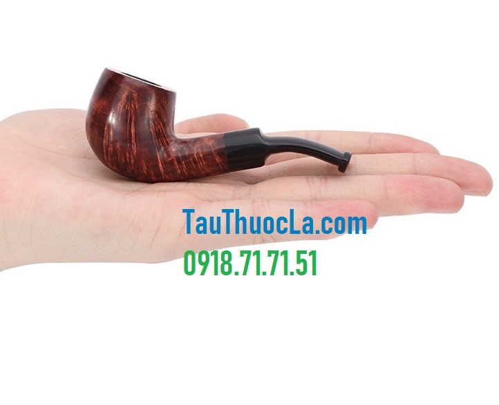 Tẩu pipe mini CKJ gỗ thạch nam hút thuốc lá sợi