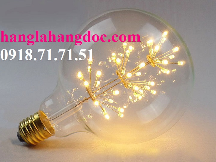 Bóng đèn Filament led pháo hoa G95 E27 220V - 3W Retro style