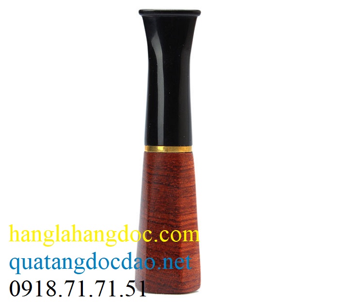 Tẩu hút xì gà (cigar) gỗ cẩm lai có lõi lọc than thanh lọc khói thuốc lá