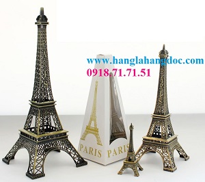 Tháp Eiffel quà tặng trang trí kim loại 38 cm