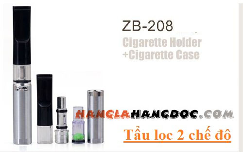 Tẩu lọc khói thuốc Zobo Zb-208 cao cấp 2 phương pháp