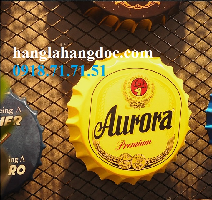 Nắp khoén 35cm đường kính treo tường trang trí beer club