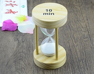 Đồng hồ cát thủy tinh 10 phút TB10 (14x8cm)