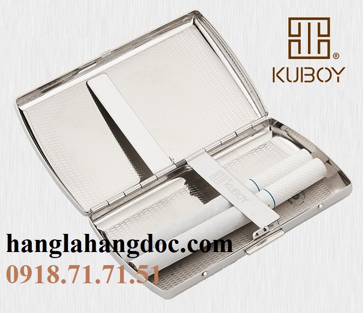 Hộp thuốc lá Kuboy KC7-01, đựng 12 điếu nhỏ gọn & sang trọng