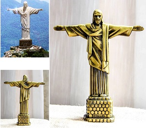 Mô hình tượng Chúa Jesus dang tay ở Brazil cao 18.5cm