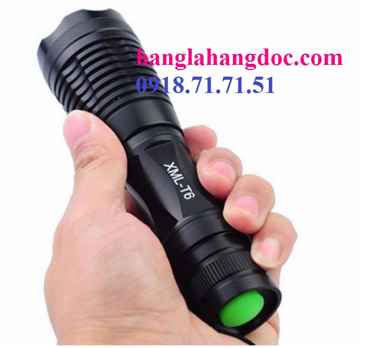 Đèn pin XML T6 siêu sáng UltraFire E6 zoom kéo