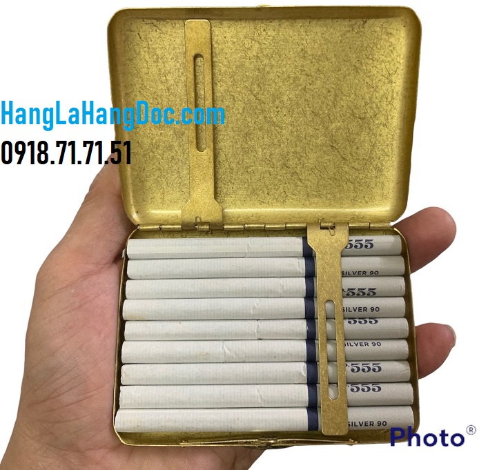 Hộp đựng thuốc lá T-28 hợp kim đồng 18 điếu trung (555 bạc)