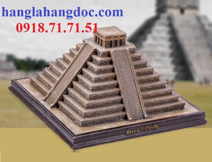 Mô hình 3D thu nhỏ kim tự tháp Maya, Mexico (El Castillo)