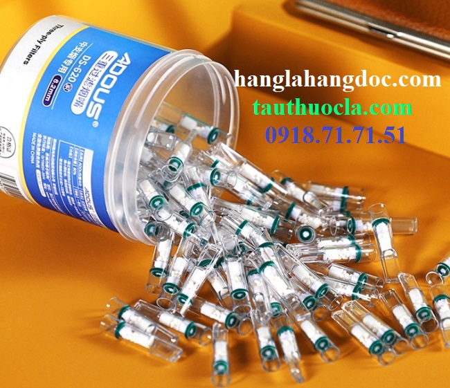 Tẩu lọc Adous Ds-620 điếu trung (555 bạc, SG bạc) 3 chế độ lọc (80 đầu/ hủ)