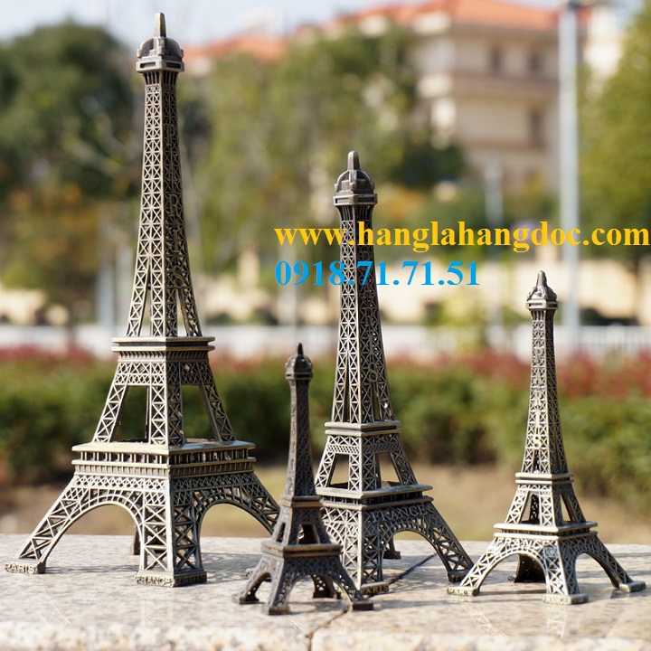 Tháp Eiffel 18cm cao bằng đồng (cỡ trung)