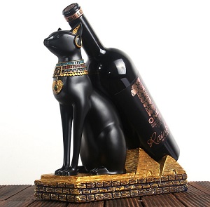 Kệ để rượu vang thần mèo Ai Cập siêu sang trọng & cá tính