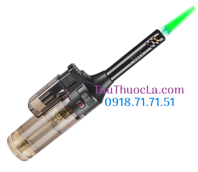 Hộp quẹt lửa khò mini E-185 trong suốt (Green jet flame lighter)