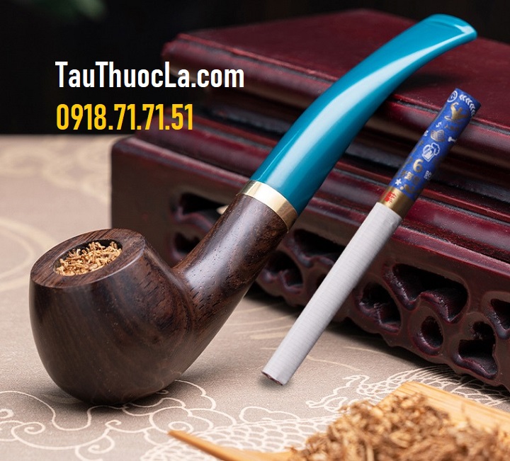 Tẩu pipe mun MU-1921 cối nhỏ 3 in 1 hút cả thuốc lá sợi, điếu lớn & nhỏ