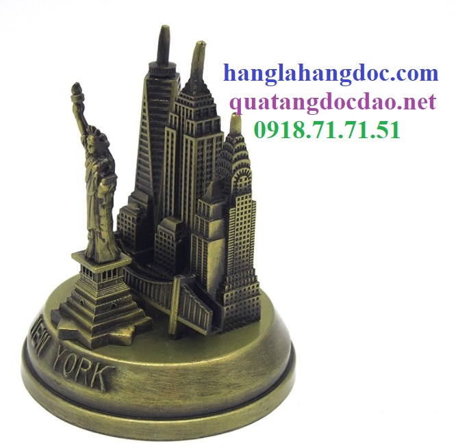 Mô hình kim loại bộ 5 công trình nổi tiếng New York (7x7x8,7cm)