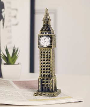Mô hình trang trí tháp đồng hồ Big Ben cao 23cm