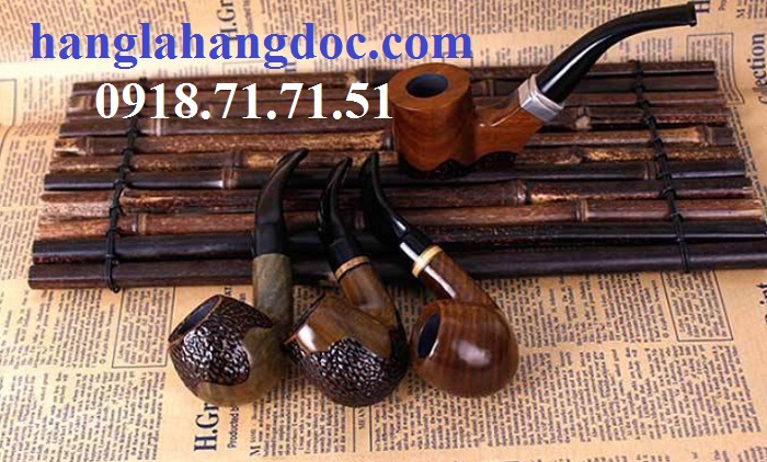 Tẩu Sherlock Holmes bằng gỗ đàn hương hút thuốc lá sợi DH-631