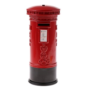 Thùng thư đỏ (British mailbox) biểu tượng của London Anh, cao 18cm