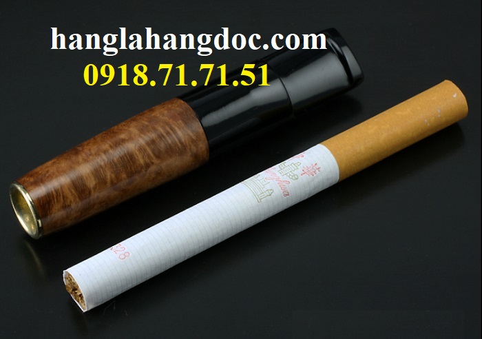 Tẩu thuốc lá Denicotea 20243 (Đức) thay lõi lọc, gỗ thạch nam