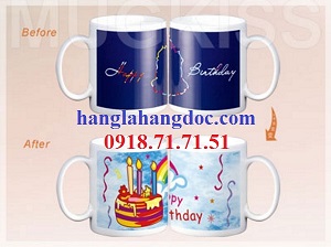 Cốc cảm biến nhiệt đổi màu Happy Birthday SN08