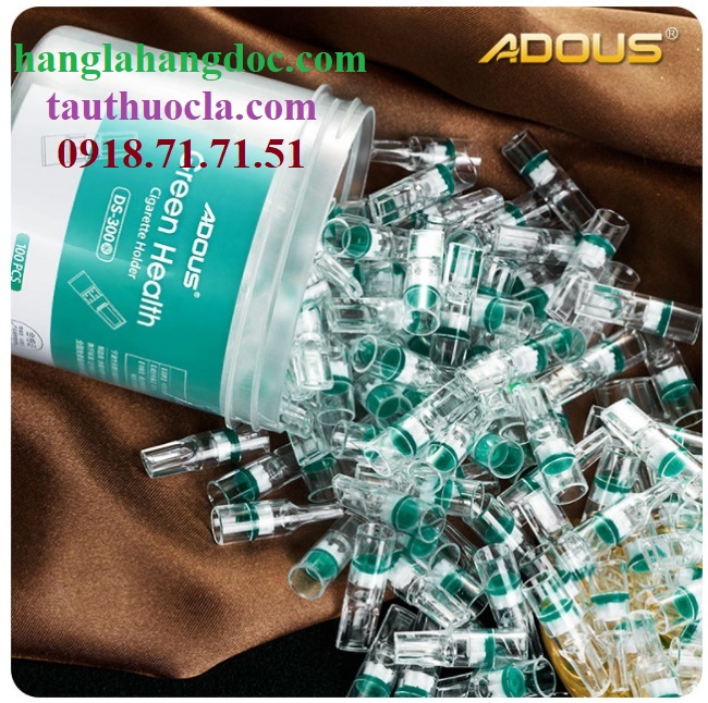 Tẩu lọc Adous Ds-300 dùng 1 lần cho điếu lớn (100 đầu/ hủ)