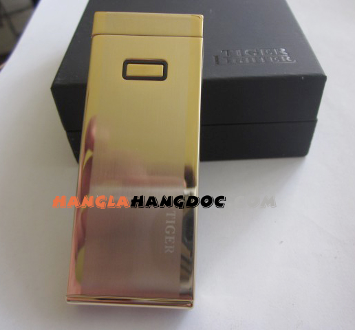 Bật lửa cảm ứng Gold Tiger thép mạ Crom