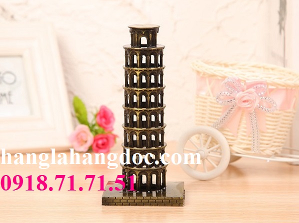 Tháp nghiêng Pisa cao 18cm trang trí độc đáo