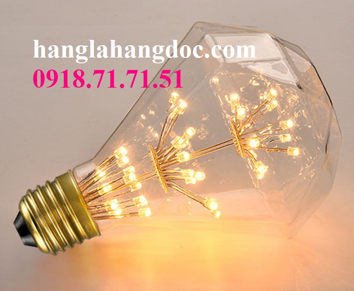 Bóng đèn led thông Noel Edison G125 hình kim cương 3W