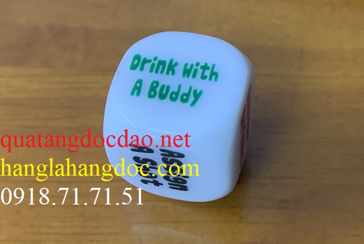 Drinking dice 2cm - xí ngầu uống bia tiếng Anh (NEW) TA2b