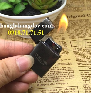 Bật lửa Dolphin vuông đá siêu nhỏ, độc đáo & bền bỉ