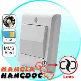 Công tắc nguỵ trang camera chuẩn HD - spy power switch camera
