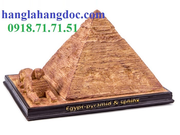 Nhân sư & kim tự tháp Ai Cập 3D thu nhỏ, trang trí độc đáo