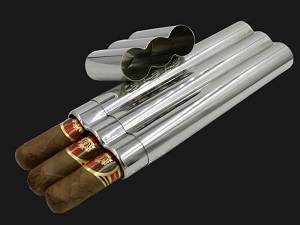Ống inox bảo quản xì gà, đựng 3 điếu tiện dụng