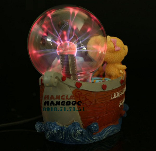 Plasma ball giá rẻ, quả cầu ma thuật cảm biến âm thanh, đèn plasma trái tim lớn - 12