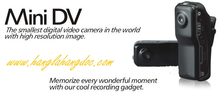 Máy quay phim siêu nhỏ DV MD 80, 700k tặng thẻ 4Gb, bh: 06 tháng