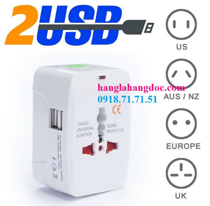 O cam da nang du lich co cong usb travel adapter gia re - 16