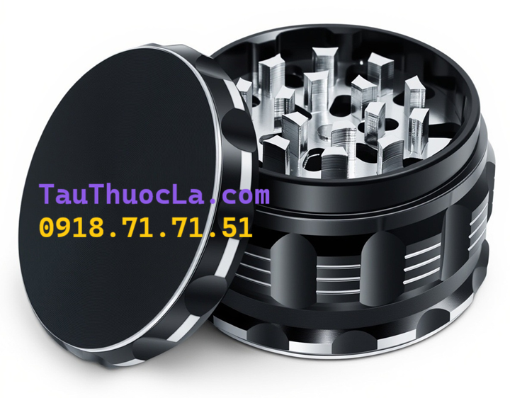 Cối xay 63mm thuốc lá sợi cầm tay CX-246 hợp kim kẽm cao cấp