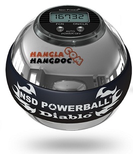 Bóng quay tay tăng trọng POWER BALL có đồng hồ, có đèn