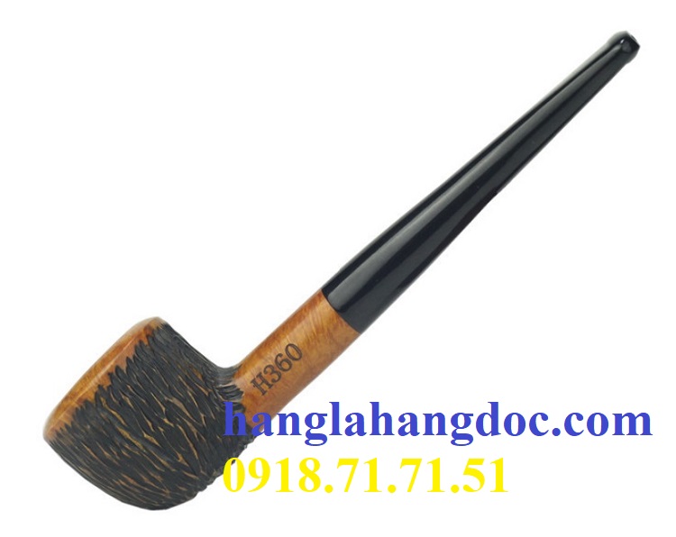 Tẩu Sherlock Holmes gỗ thạch nam (heather) cán thẳng TN-H360T