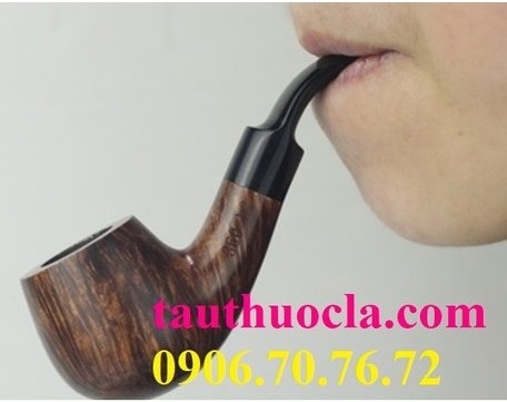 Tẩu pipe mini gỗ thạch nam cao cấp TN360-h2 (kiểu cán cong cổ điển)