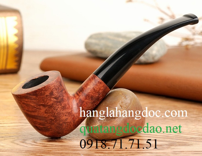 Tẩu hút thuốc lá sợi gỗ thạch nam TN-1606d cán cong