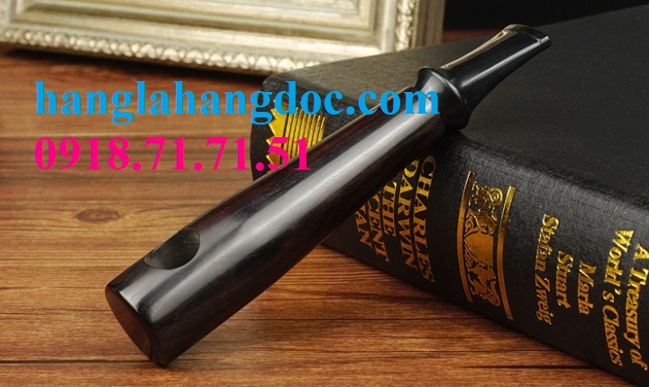 Tẩu cigar pipe gỗ mun thân thẳng MU-092 phong cách trẻ trung