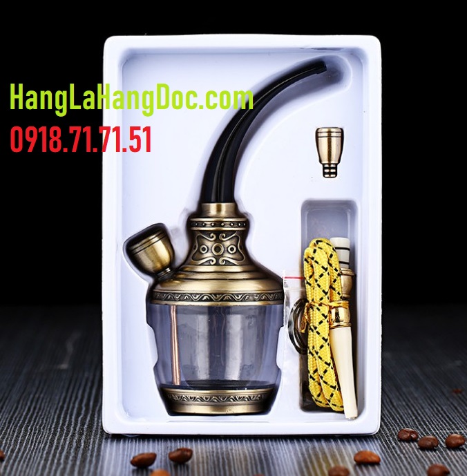 Tẩu thuốc lá lọc nước (điếu & sợi) có dây Hookah HD-806