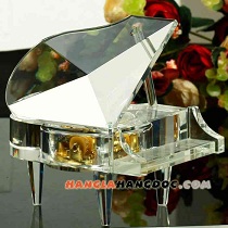 Hộp nhạc piano pha lê (loại lớn) - Piano Crystal Music Box
