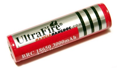 Pin sạc Ultra Fire Li-ion 3.7 Volt 3.000 - 4.200mAh 