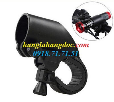 Pad kẹp đèn pin trên xe đạp