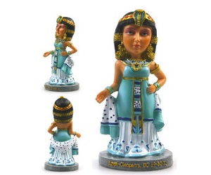 Tượng nữ hoàng Cleopatra, biểu tượng sắc đẹp & quyền lực Ai Cập cổ đại (7x7.5x16cm)