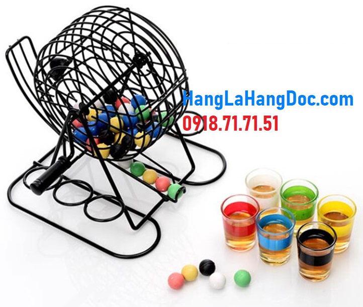 Lồng quay xổ số Bingo Drinkspel, đồ chơi uống rượu siêu độc