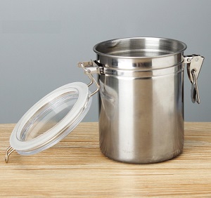 Hộp inox nắp đậy siêu kín hơi, đựng thuốc lá sợi cỡ trung (10x12cm)