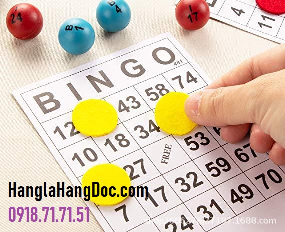 Bộ 60 tờ giấy vé dò lô tô (loại dày) | Bingo game