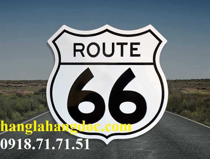 Biển báo hiệu dập nổi đường cao tốc Route 66 huyển thoại & kinh điển